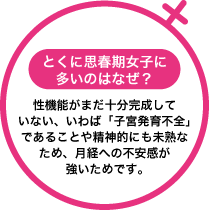 月経困難症が思春期に多い理由